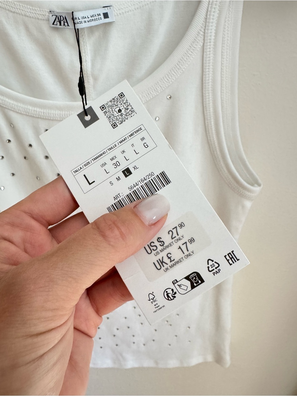 Zara Rhinestone Tank Top - Picture 3 of 3